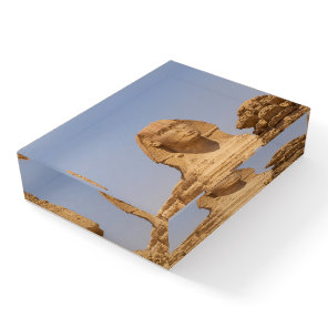 Beautiful View of Ancient Great Sphinx in Egypt Paperweight