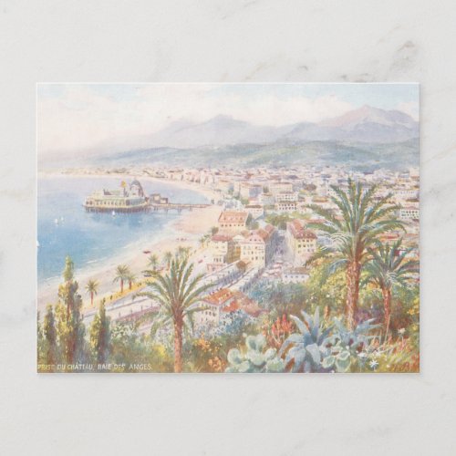 Beautiful View of Nice France Postcard