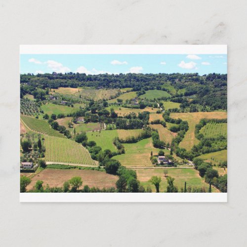 Beautiful view  of Orvieto UmbriaItaly Postcard