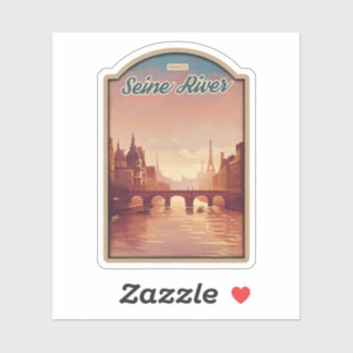 Beautiful View of Seine River-France Sticker