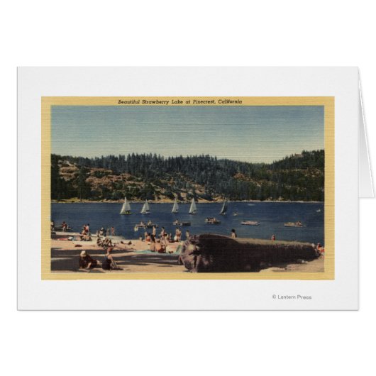 Beautiful View of Strawberry Lake Cards (Front Horizontal)
