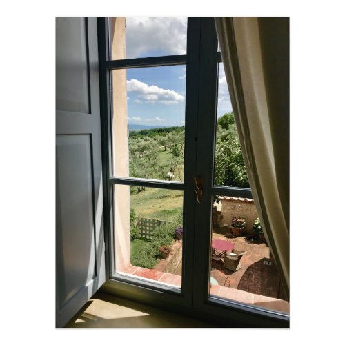 Beautiful View of Tuscan Valley Photo Print