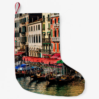 Beautiful view of water street and old buildings i small christmas stocking