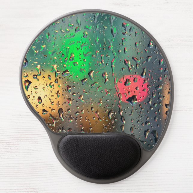 Beautiful view through rain gel mouse pad (Front)