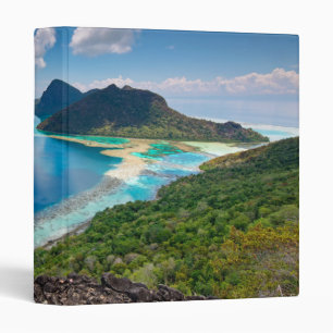 Beautiful View Top of Bohey Dulang Island 3 Ring Binder