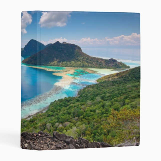 Beautiful View | Top of Bohey Dulang Island Mini Binder (Front/Spine)