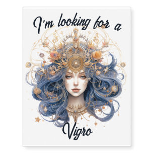 Beautiful VIGRO Zodiac Custom Temporary Tattoos
