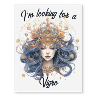 Beautiful VIGRO Zodiac Custom Temporary Tattoos