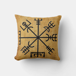 Beautiful Viking Compass Pillow! Throw Pillow