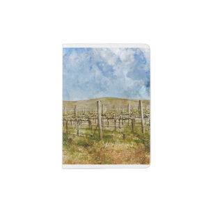 Beautiful Vineyard in Napa Valley Passport Holder