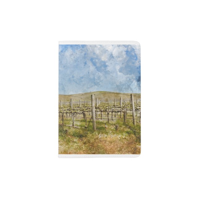 Beautiful Vineyard in Napa Valley Passport Holder (Front)