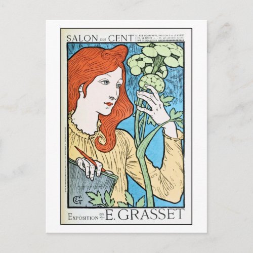 Beautiful vintage ad expo Eugene Grasset Postcard