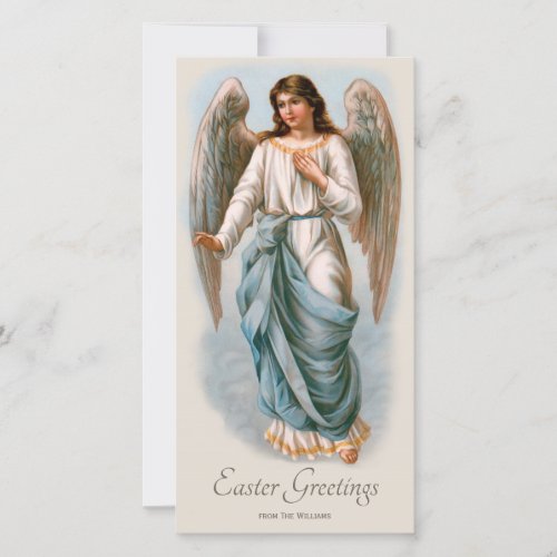 Beautiful vintage angel CC1091 Easter greetings Holiday Card