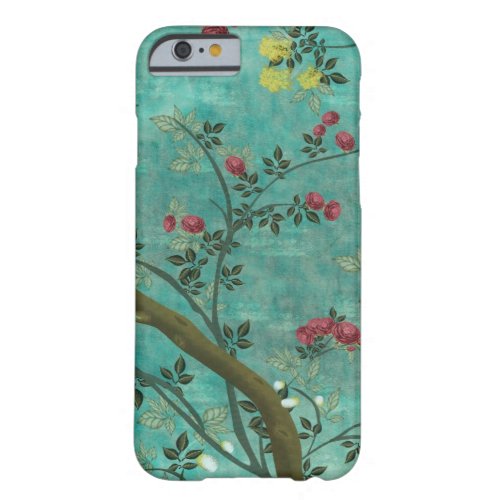 Beautiful vintage antique blossom tree butterflies barely there iPhone 6 case