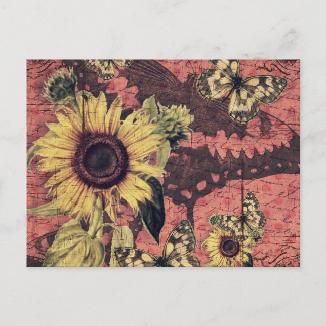 Beautiful Vintage Art Print Postcard (Front)