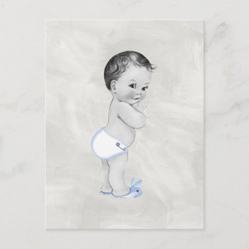 Beautiful Vintage Baby Boy Postcard