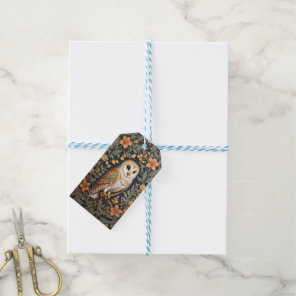 Beautiful Vintage Barn Owl William Morris Inspired Gift Tags
