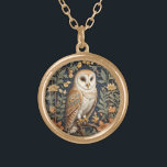 Beautiful Vintage Barn Owl William Morris Inspired Gold Plated Necklace<br><div class="desc">Elevate your personal style with our Beautiful Vintage Barn Owl William Morris Inspired Gold Plated Necklace. This meticulously designed necklace features a vintage-inspired Barn Owl motif inspired by the artistic works of William Morris, adding a touch of elegance and classic charm to your jewelry collection. This gold-plated necklace is more...</div>