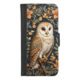 Beautiful Vintage Barn Owl William Morris Inspired iPhone 8/7 Wallet Case