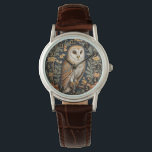 Beautiful Vintage Barn Owl William Morris Inspired Watch<br><div class="desc">Adorn your wrist with this Beautiful Vintage Barn Owl William Morris Inspired Watch. This exquisitely designed timepiece features a vintage-inspired Barn Owl motif inspired by the artistic works of William Morris, adding a touch of elegance and artistic sophistication to your personal style. This watch is more than just a way...</div>