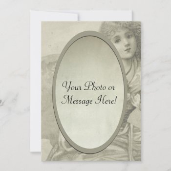 Beautiful Vintage Child Oval Frame Invitation by camcguire at Zazzle