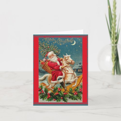 Beautiful Vintage Christmas Classic Retro Card