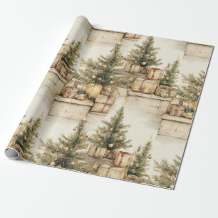 Beautiful Vintage Christmas Wrapping Paper