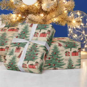 Beautiful Vintage Christmas Wrapping Paper