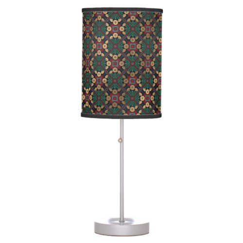Beautiful Vintage Colorful Tile pattern  Table Lamp