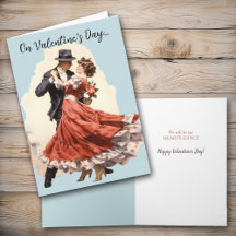 Beautiful Vintage Couple Dancing Valentine