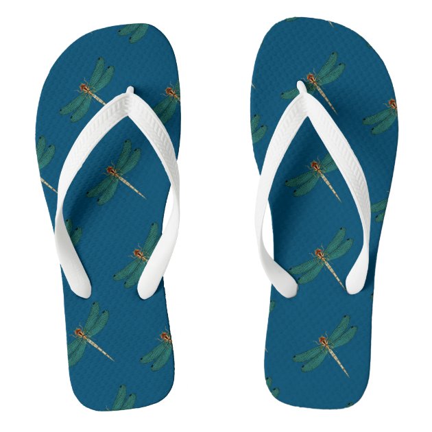 Dragonfly flip flops on sale