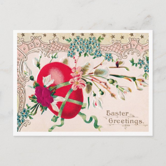 Beautiful Vintage Easter Postcard (Front)