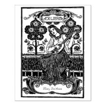 Beautiful Vintage Ex Libris Custom Name