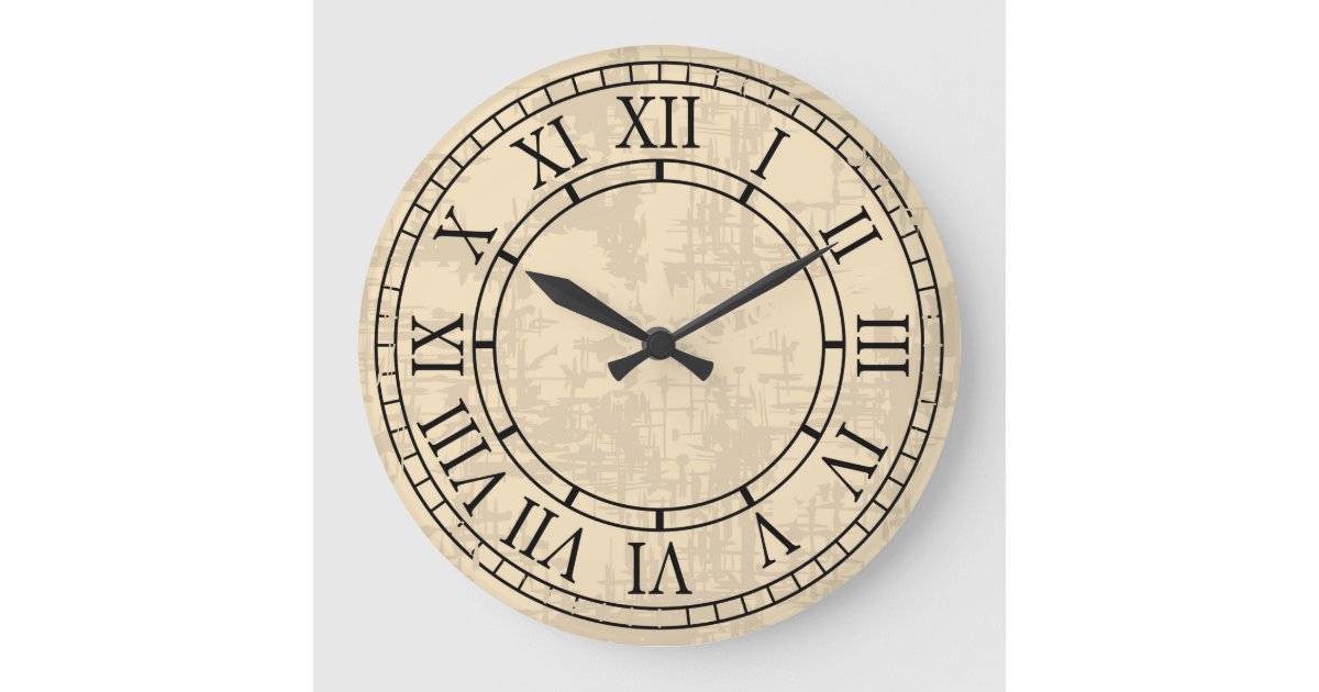 Roman Numeral Clock Face Wall Clock