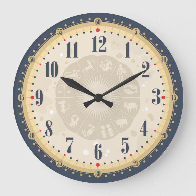 Beautiful Vintage Face Wall Clock (Front)