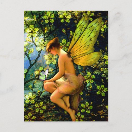 Beautiful Vintage Fairy Postcard