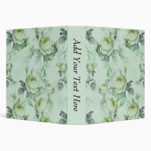 Beautiful Vintage Floral 3 Ring Binder