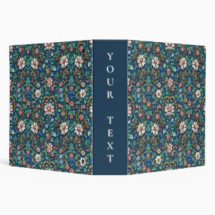 Beautiful Vintage Floral 3 Ring Binder