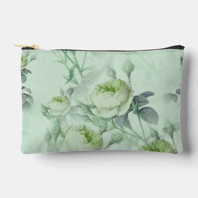 Beautiful Vintage Floral Accessory Pouch (Front)