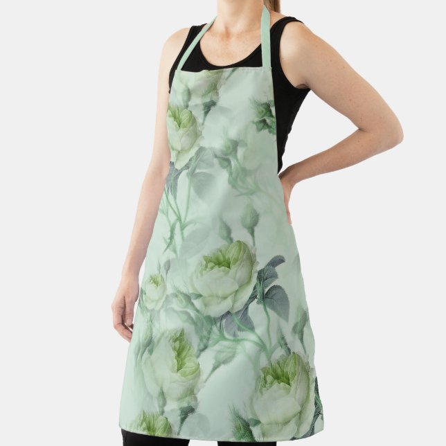 Beautiful Vintage Floral Apron (Insitu)