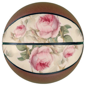 Beautiful Vintage Floral Basketball