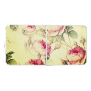 Beautiful Vintage Floral Beer Pong Table