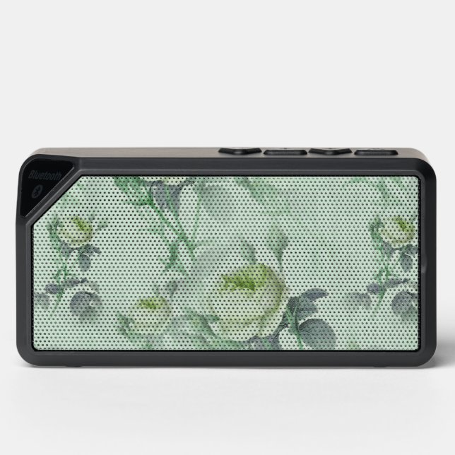 Beautiful Vintage Floral Bluetooth Speaker (Front)