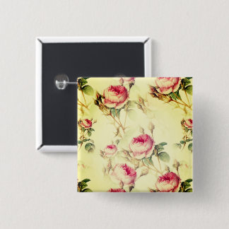 Beautiful Vintage Floral Button