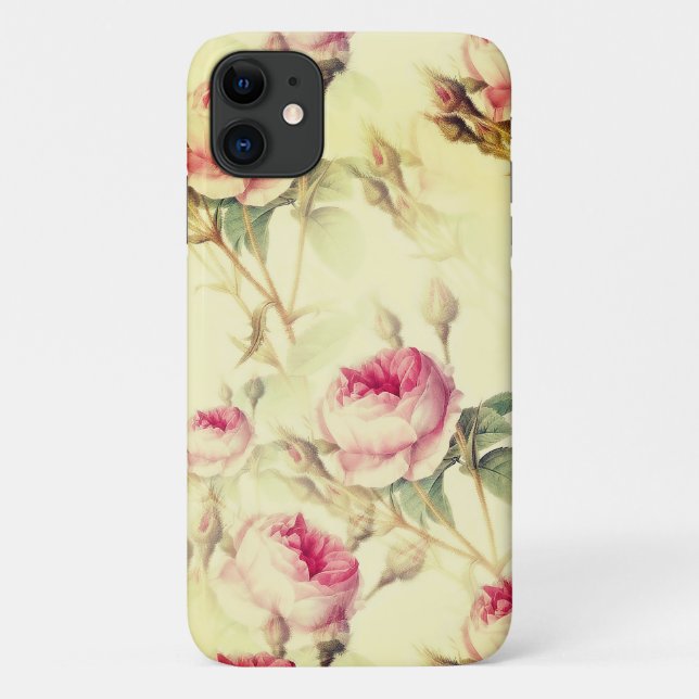 Beautiful Vintage Floral Case-Mate iPhone Case (Back)