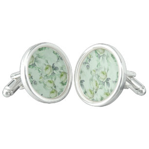 Beautiful Vintage Floral Cufflinks