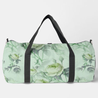 Beautiful Vintage Floral Duffle Bag