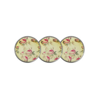 Beautiful Vintage Floral Golf Ball Marker