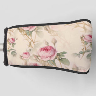 Beautiful Vintage Floral Golf Head Cover
