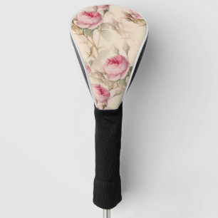 Beautiful Vintage Floral Golf Head Cover